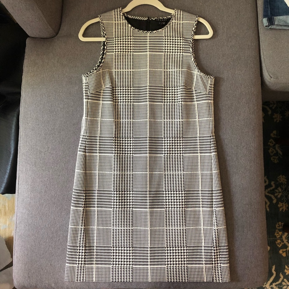 Theory Houndstooth Shift Dress